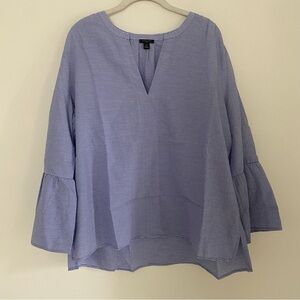 Ann Taylor Bell Sleeve Blouse Relaxed Fit
